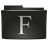 Folder Black Fonts Icon 48x48 png